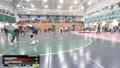 138 lbs Quarterfinal - Edwin Rodriguez, Poway vs Cash Dewitt, San Marcos