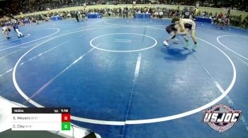 155 lbs Round Of 32 - Steel Meyers, Best Trained Wrestling vs Cain Clay, Bristow Youth Wrestling