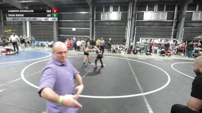 70 lbs Rr Rnd 2 - Landon Gonzales, Thundercats WC vs Taos Ridge, Arizona Cross Trained Wrestling