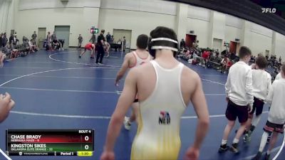 140 lbs Quarterfinals (8 Team) - Kingston Sikes, Oklahoma Elite Orange vs Chase Brady, Nebraska Maize