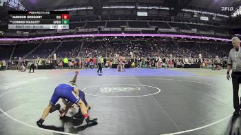 D1-126 lbs Cons. Round 3 - Jamison Gregory, Detroit Catholic Central HS vs Conner Haslett, Lapeer HS