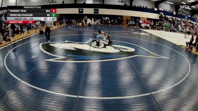 133 lbs Cons. Round 1 - Romeo Tsai, McDaniel vs Duncan Stadler, Johns Hopkins