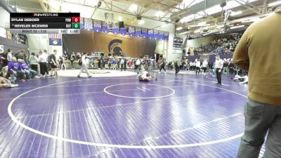 118 lbs Champ. Round 1 - Reveles McEwen, Butte vs Dylan DeBoer, Powell
