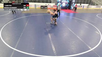 Junior Boys - 157 lbs Cons. Round 6 - Liam Fox, Team Wyoming vs Mason Schrempp, Wolves Wrestling Club