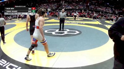 D1-138 lbs Quarterfinal - Trent Sharp, Marysville vs Jace Jett, Brecksville