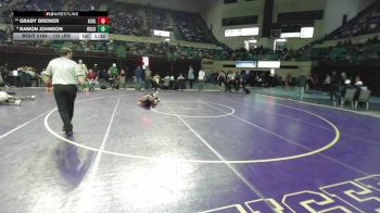 132 lbs Consi Of 8 #1 - Grady Brewer, Ashley Ridge vs Ramon Johnson, Rock Hill