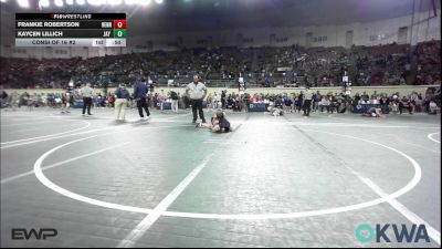 73 lbs Consi Of 16 #2 - Frankie Robertson, Hennessey Takedown Club vs Kaycen Lillich, Jay Wrestling Club