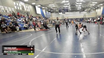 76 lbs Cons. Round 6 - Braxton Hardy, Riverton Wolf Pack Wrestling vs Treyden Rigby, Wasatch Wrestling Club
