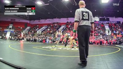 120 lbs Semifinals (8 Team) - Logan Gilbert, Martin HS vs Alex Rodriguez, St Louis HS