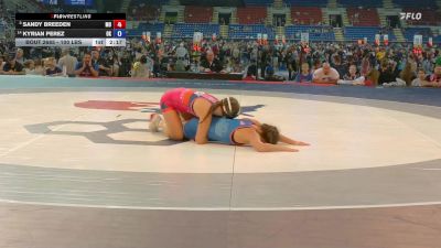 100 lbs Champ. Rd Of 16 - Sandy Breeden, MO vs Kyrian Perez, OK