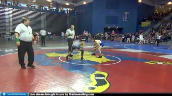 120 lbs Champ. Round 1 - James Carlock, Collegiate School vs Nigel Wood, St. Georges