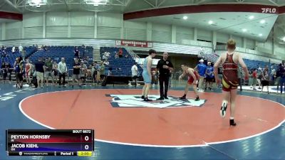 138 lbs Quarterfinal - Peyton Hornsby, IN vs Jacob Kiehl, OH