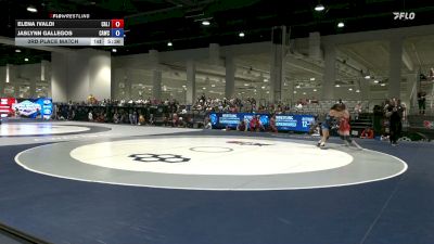 53 kg 3rd Place Match - Elena Ivaldi, California vs Jaslynn Gallegos, Cardinal WC