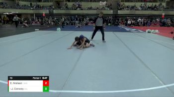 70 lbs Quarterfinal - Jace Conway, Caledonia vs Elias Nielsen, Le Sueur/ Henderson Giants