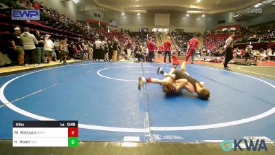 61 lbs Semifinal - Michael Robison, Sperry Wrestling Club vs Hudson Hood, Collinsville Cardinal Youth Wrestling