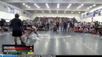 126 lbs Cons. Round 2 - Jack Karson, Beckman High School vs Gavyn Alfaro, Bishop Amat High School