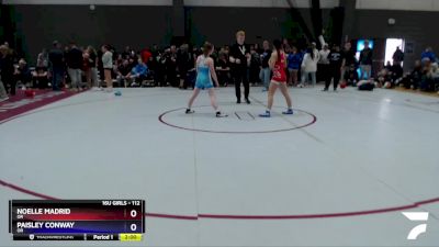 112 lbs Cons. Round 2 - Noelle Madrid, OR vs Paisley Conway, OR