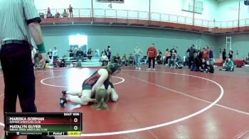 135 lbs 7th Place Match - Matalyn Guyer, Indian Creek Wrestling Club vs Mariska Gorman, Gopher Wrestling Club