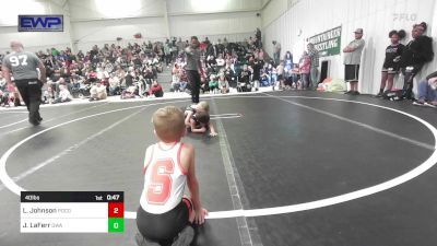 40 lbs Rr Rnd 2 - Lucas Johnson, Pocola Youth Wrestling vs Jax LaFerr, Greenwood Wrestling Academy