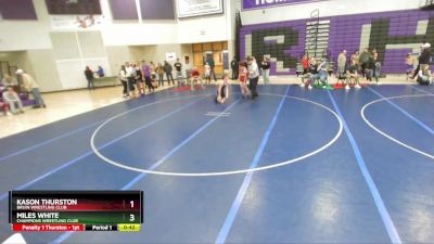 135 lbs Cons. Semi - Miles White, Champions Wrestling Club vs Kason Thurston, Bruin Wrestling Club