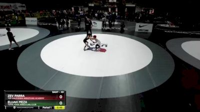 49 lbs Quarterfinal - Zev Parra, TUF California Wrestling Academy vs Elijah Meza, Total Kaos Wrestling Club