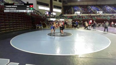 215 lbs Round Of 16 - Cason Howle, Greenwood vs Nick Padilla, North Myrtle Beach