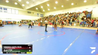 115 lbs Cons. Round 2 - Veronica Gaeta-mejia, La Quinta High School vs Ellie Myer, Victor Villains Wrestling Club