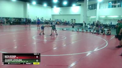 190 lbs Round 3 (6 Team) - Seth Ryder, Venice Warriors vs Zander Lockling, Nebraska Green Machine (Dev B)