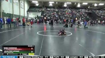 46-50 lbs Round 2 - Jocelynn Lozano, Holly Wrestling vs Baeli Gossman, Ft. Calhoun Youth Wrestling Cl