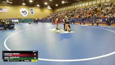 235 lbs Cons. Round 1 - Emily Banuelos, Golden Valley vs Maritza Merino, Santa Maria