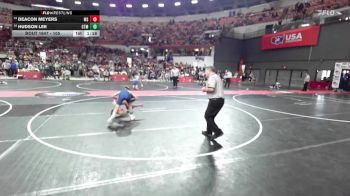 105 lbs Cons. Round 4 - Hudson Lee, LAW vs Deacon Meyers, West Salem/Bangor