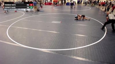10U - 71 lbs Cons. Round 2 - Thomas Vaith, Pinnacle Wrestling Club vs Everett Baer, Stillwater Area Wrestling
