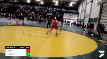 215 lbs Cons. Round 3 - Jake Howell, Cherry Creek High School vs Treyson Havel, Rocket Wrestling Club