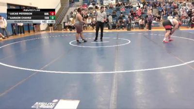 285 lbs Quarterfinal - Lucas Peterson, Rawlins vs Aaraon Chavez, Torrington