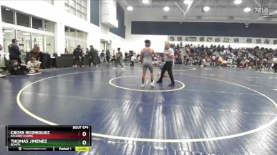 165 lbs Champ. Round 3 - Cross Rodriguez, Calvary Chapel vs Thomas Jimenez, Bonita