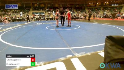 112 lbs Quarterfinal - Blake Wind, Henryetta Knights Wrestling Club vs Amberlyn Bruce, Tulsa Blue T Panthers