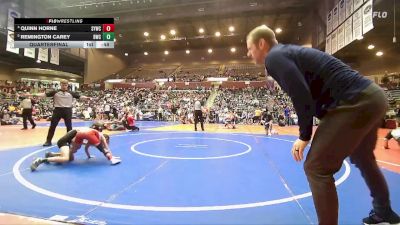 61 lbs Quarterfinal - Remington Carey, Bentonville Wrestling Club vs Quinn Horne, Springdale Youth Wrestling Club