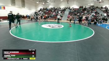 106 lbs Quarterfinal - Ricky Schneider, Kemmerer vs Darris Todd, Green River