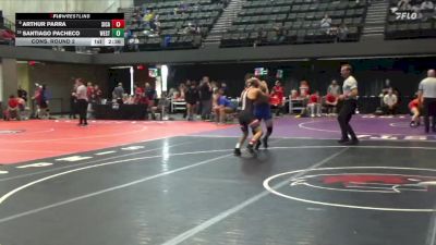 133 lbs Cons. Round 2 - Santiago Pacheco, Westcliff vs Arthur Parra, Simpson (Calif.)