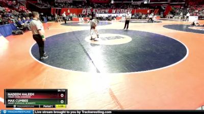 3A 113 lbs Cons. Round 3 - Max Cumbee, Joliet (Catholic Academy) vs Nadeem Haleem, Tinley Park (Andrew)