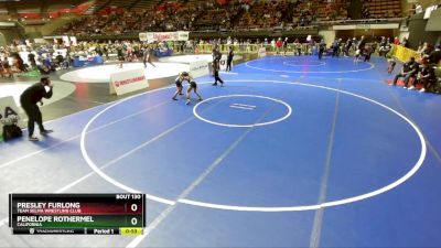 73 lbs Quarterfinal - Penelope Rothermel, California vs Presley Furlong, Team Selma Wrestling Club