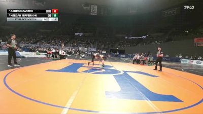4A Boys 113 lbs 1st Place Match - Garron Castro, Marshfield Boys vs Keegan Jefferson, Sweet Home Boys
