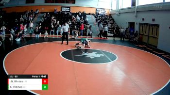 12U - 80 lbs Quarterfinal - Nash Winters, Latrobe vs Kamden Thomas, Albert Gallatin