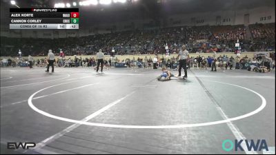 49 lbs Consi Of 16 #2 - Alex Korte, Wagoner Takedown Club vs Cannon Corley, Choctaw Ironman Youth Wrestling