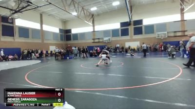 105lbs Cons. Round 5 - Makenna Lausier, Blaine (Girls) vs Genesis Zaragoza, Pasco (Girls)