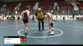 138 lbs Round 5 (6 Team) - Trenton Phillips, Portage Pounders vs Damian Hedspeth, Southwest Arsenal Blue