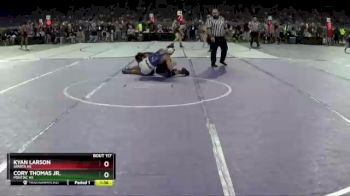 D2-157 lbs Quarterfinal - Cory Thomas Jr., Pontiac HS vs Kyan Larson, Sparta HS