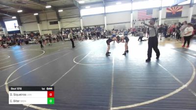 130 lbs Round Of 16 - Daniel Siqueiros, Lions WC vs Cole Biter, Bronco WC