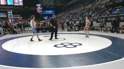 144 lbs Cons. Rd Of 64 - Hunter Heath, Illinois vs Hudson Blair, Nebraska