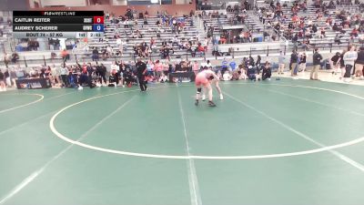 57 kg Champ. Rd Of 64 - Caitlin Reiter, St. Charles Regional Training Center vs Audrey Scherer, Grand View Wrestling Club
